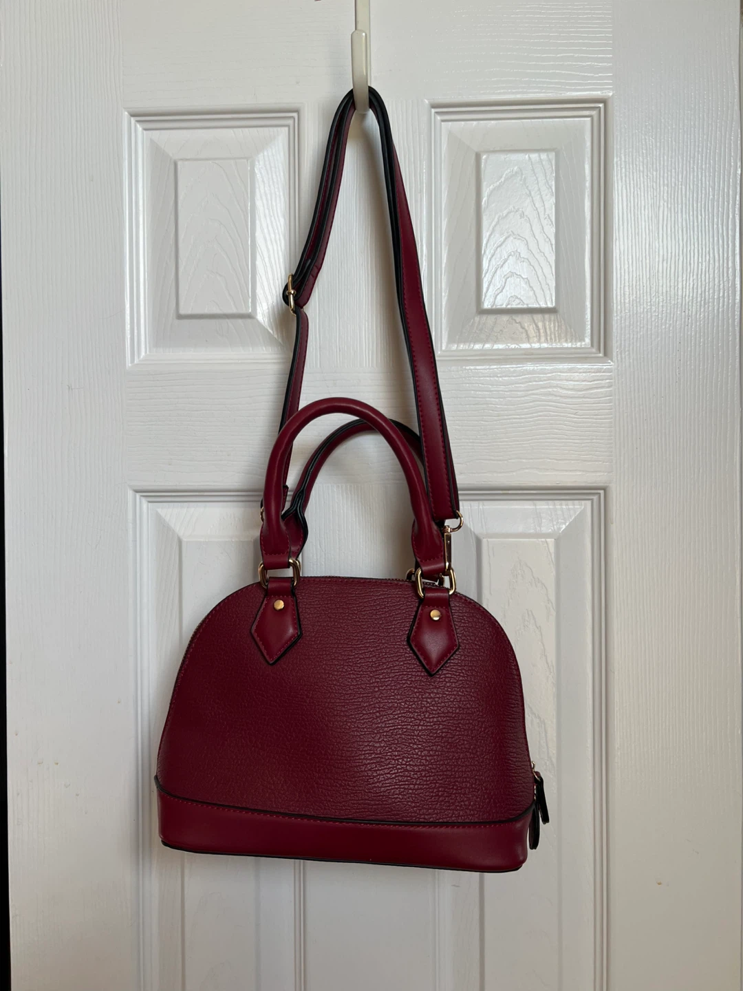 Suzy Shier Satchel Purse - Deep Red - photo 4
