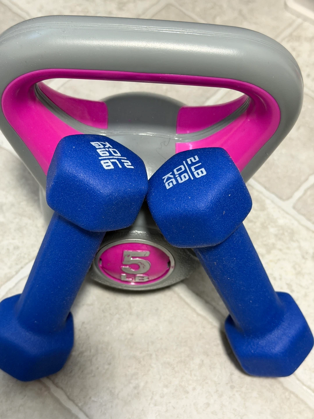 5 lb Kettlebell and Dumbbells Set - photo 4