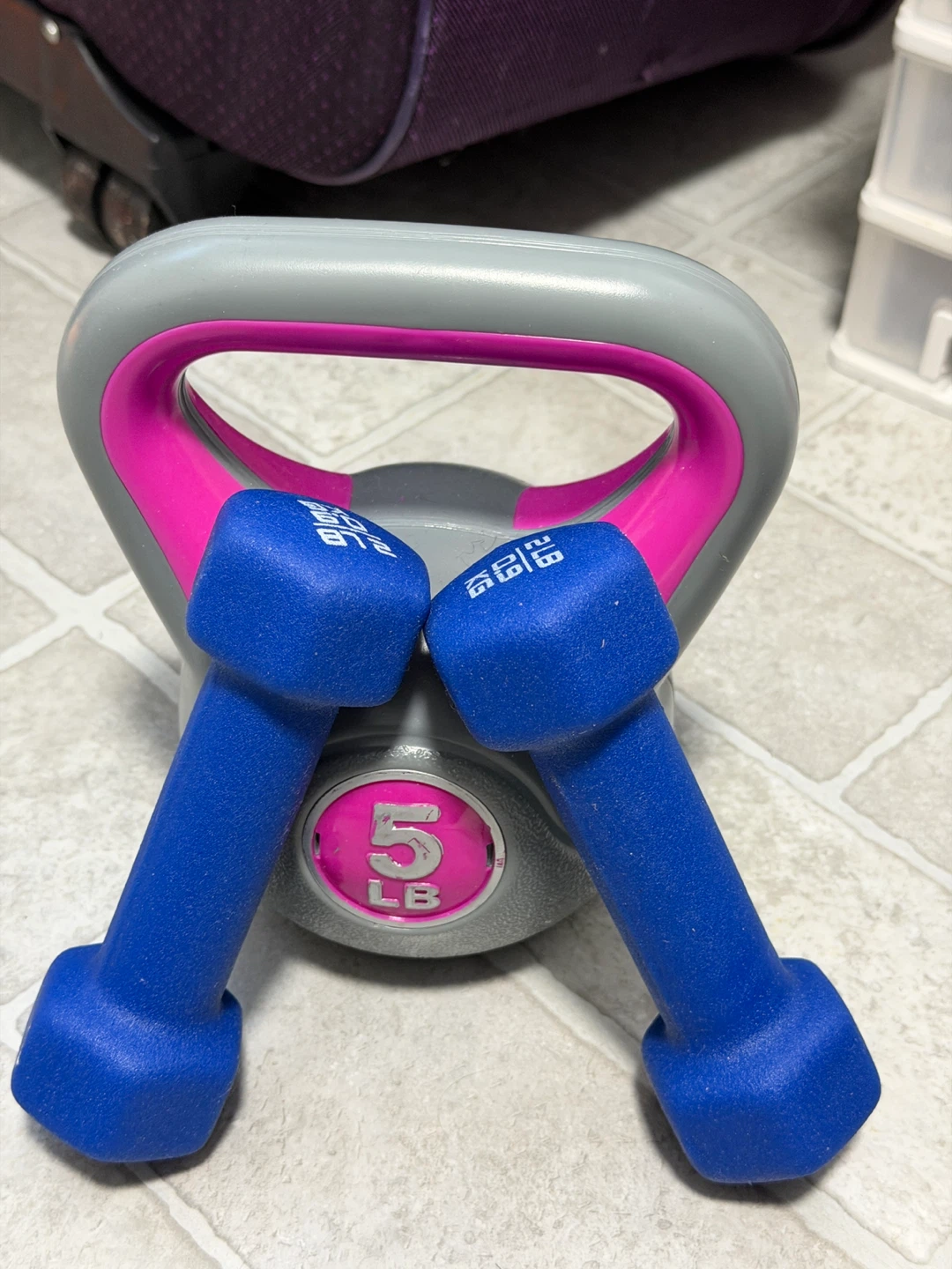 5 lb Kettlebell and Dumbbells Set - photo 5