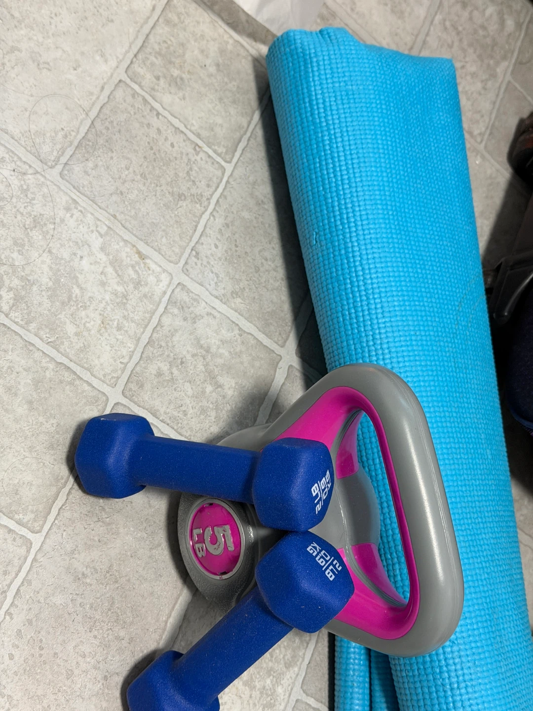 5 lb Kettlebell and Dumbbells Set