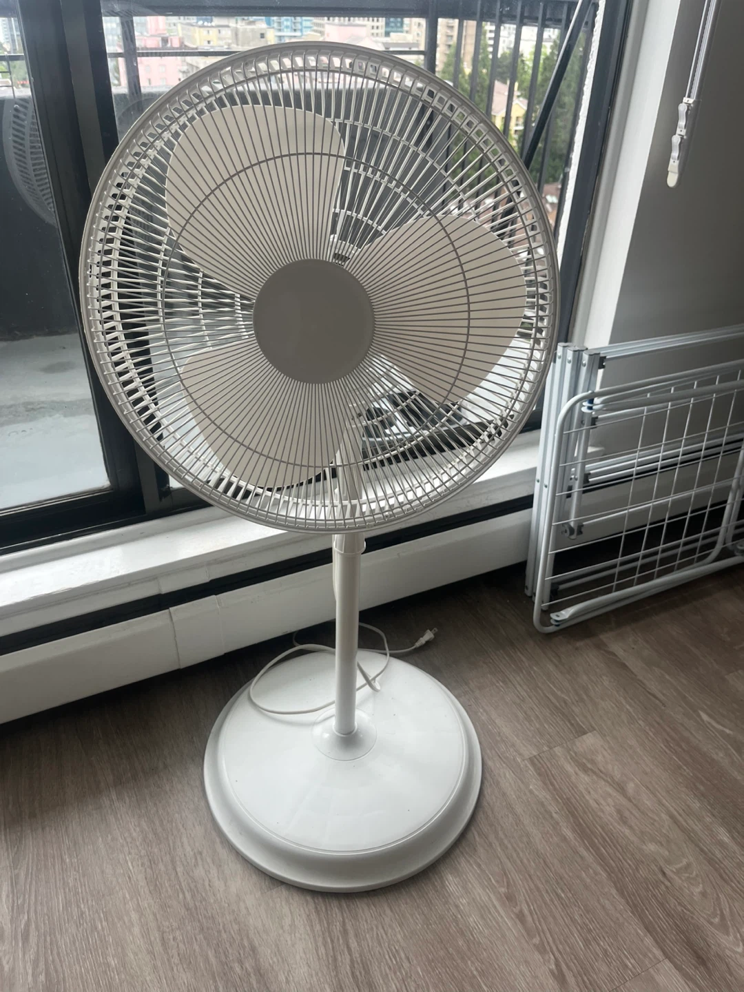 White Pedestal Fan