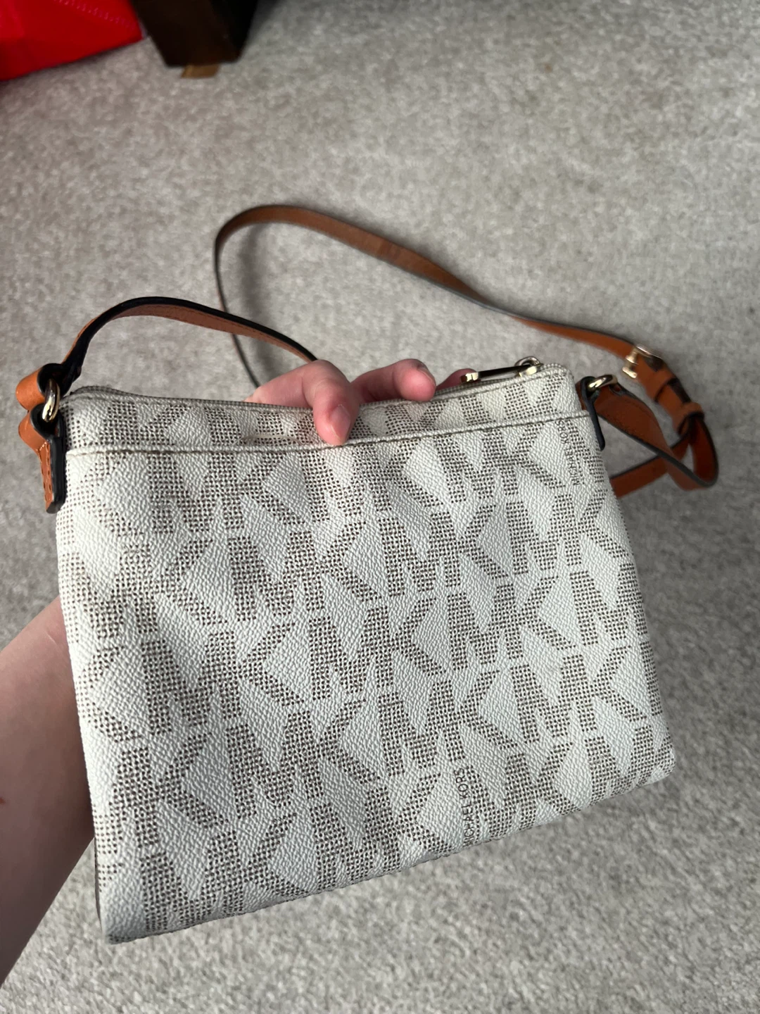 Michael Kors White MK Logo Crossbody Bag - photo 2