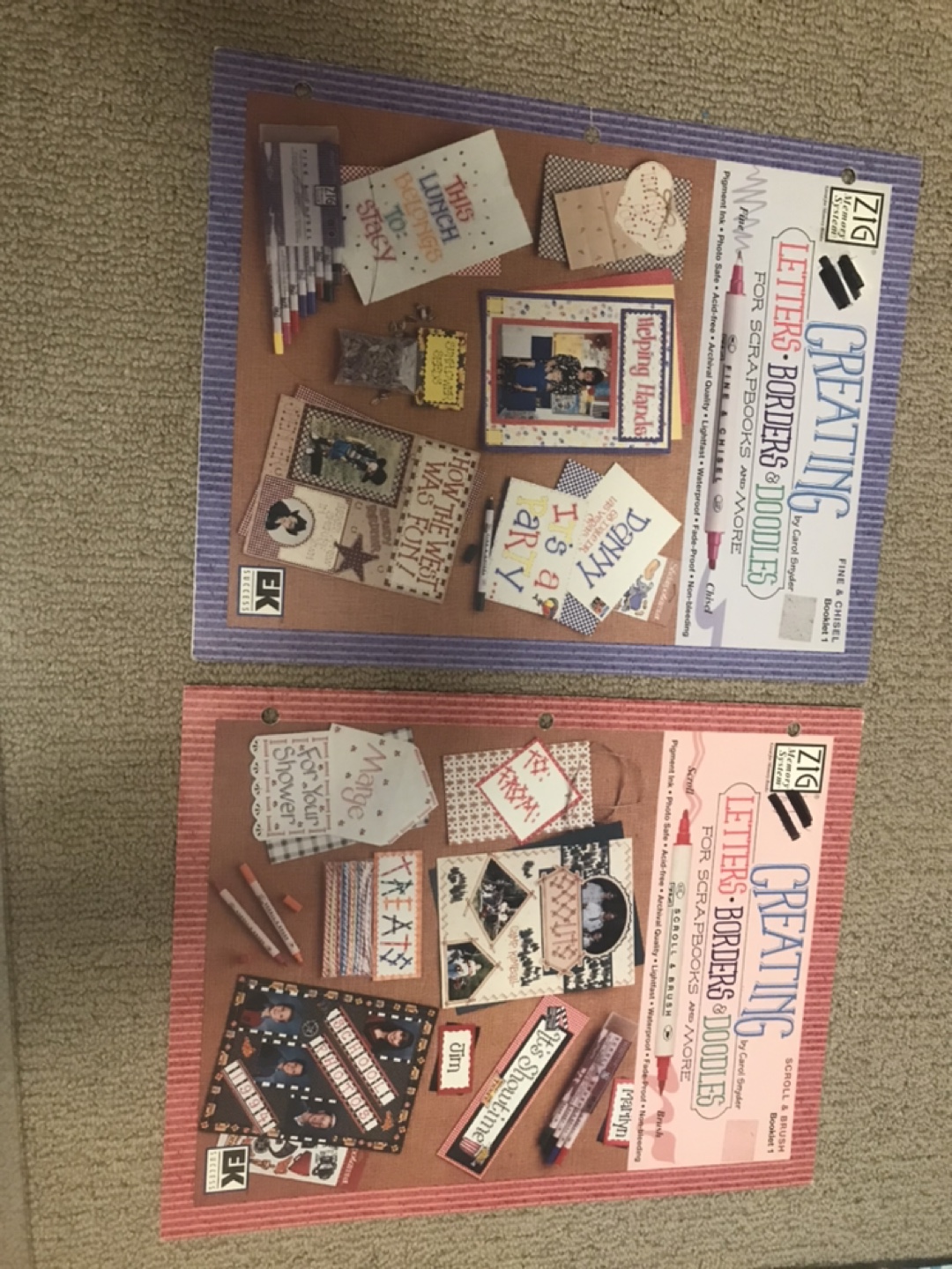 Zig Creating Letters, Borders & Doodles Craft Books Lot - photo 5