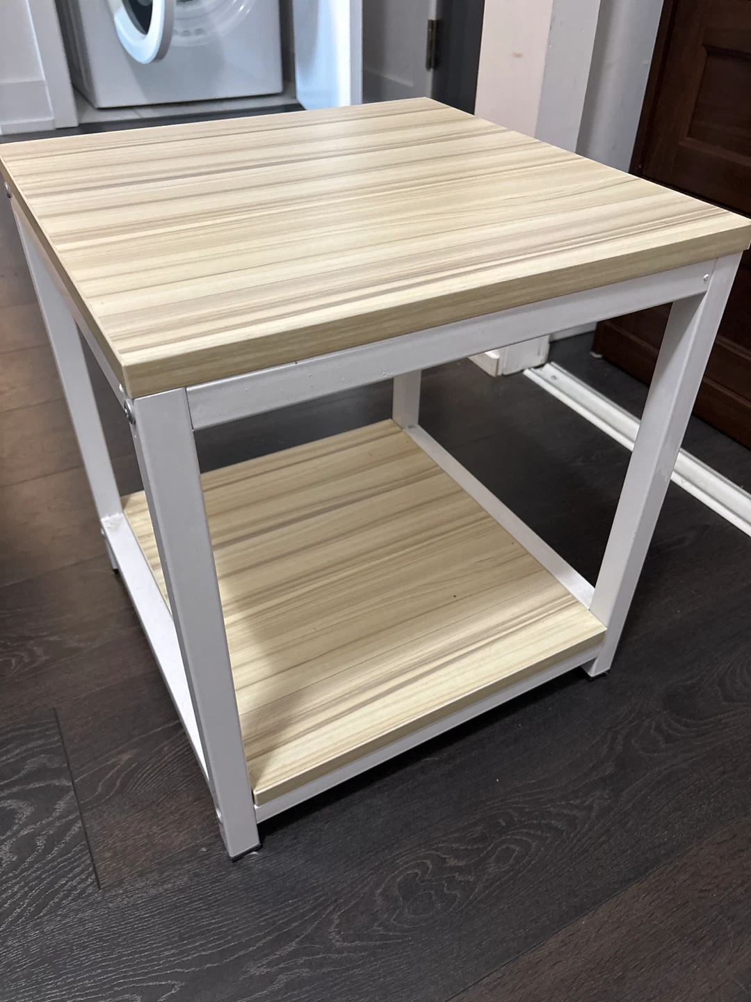 Wooden Top End Table with Shelf