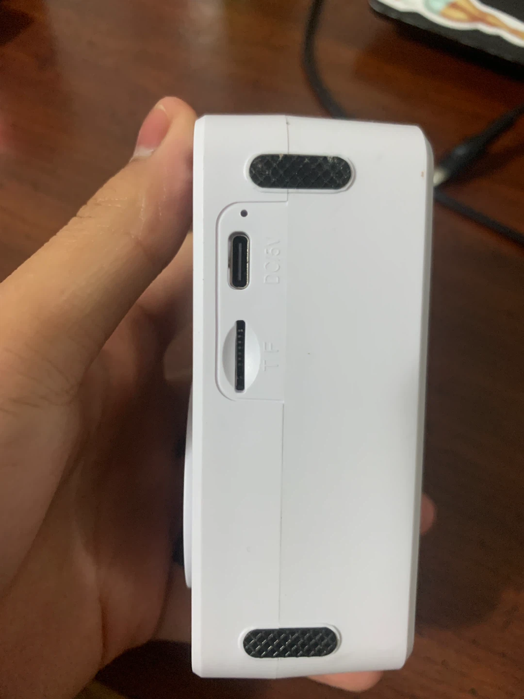White Portable Bluetooth Speaker with LED Lights - photo 2