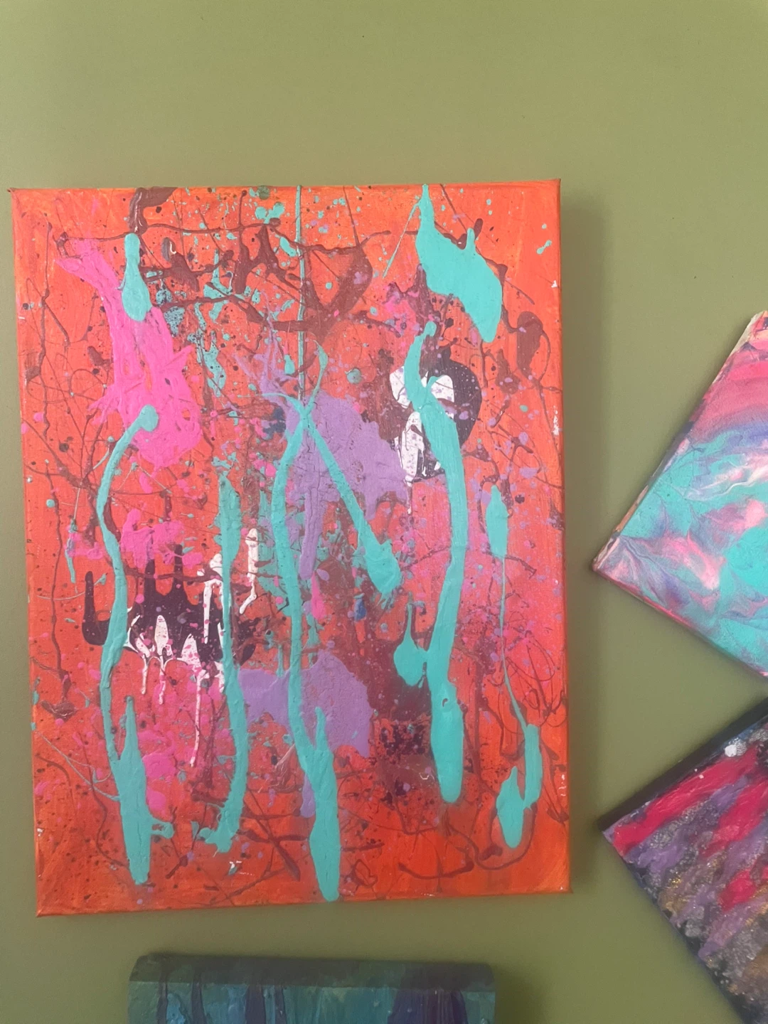 Abstract Drip Painting