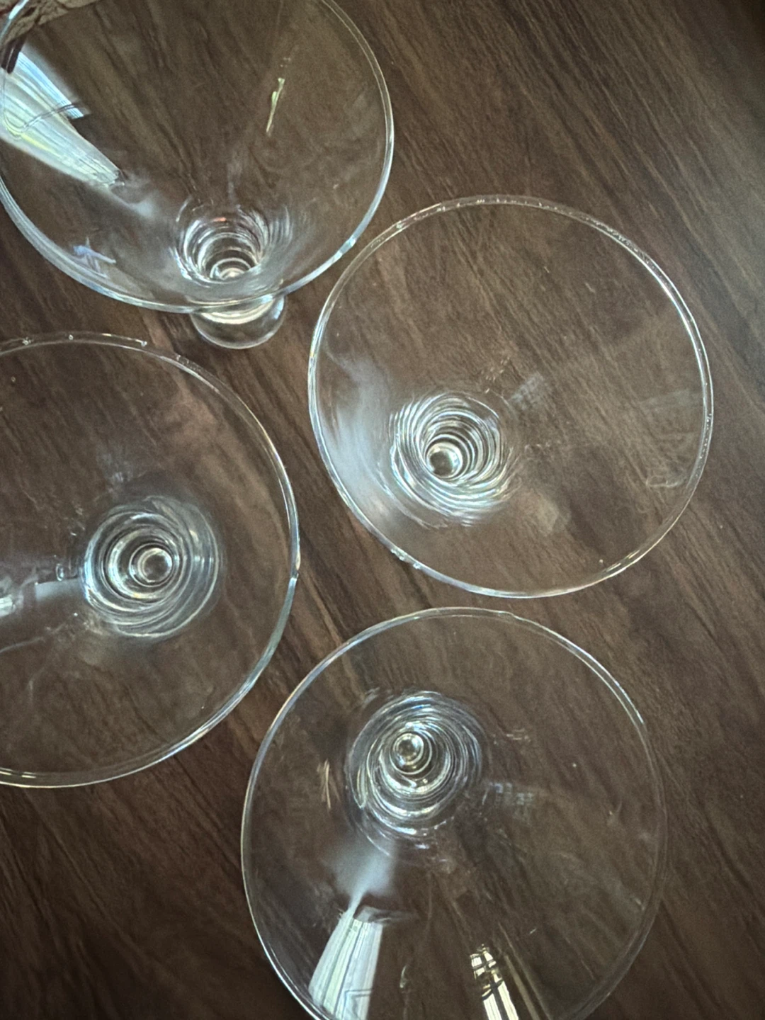 Set of 4 Clear Glass Martini Glasses - photo 3