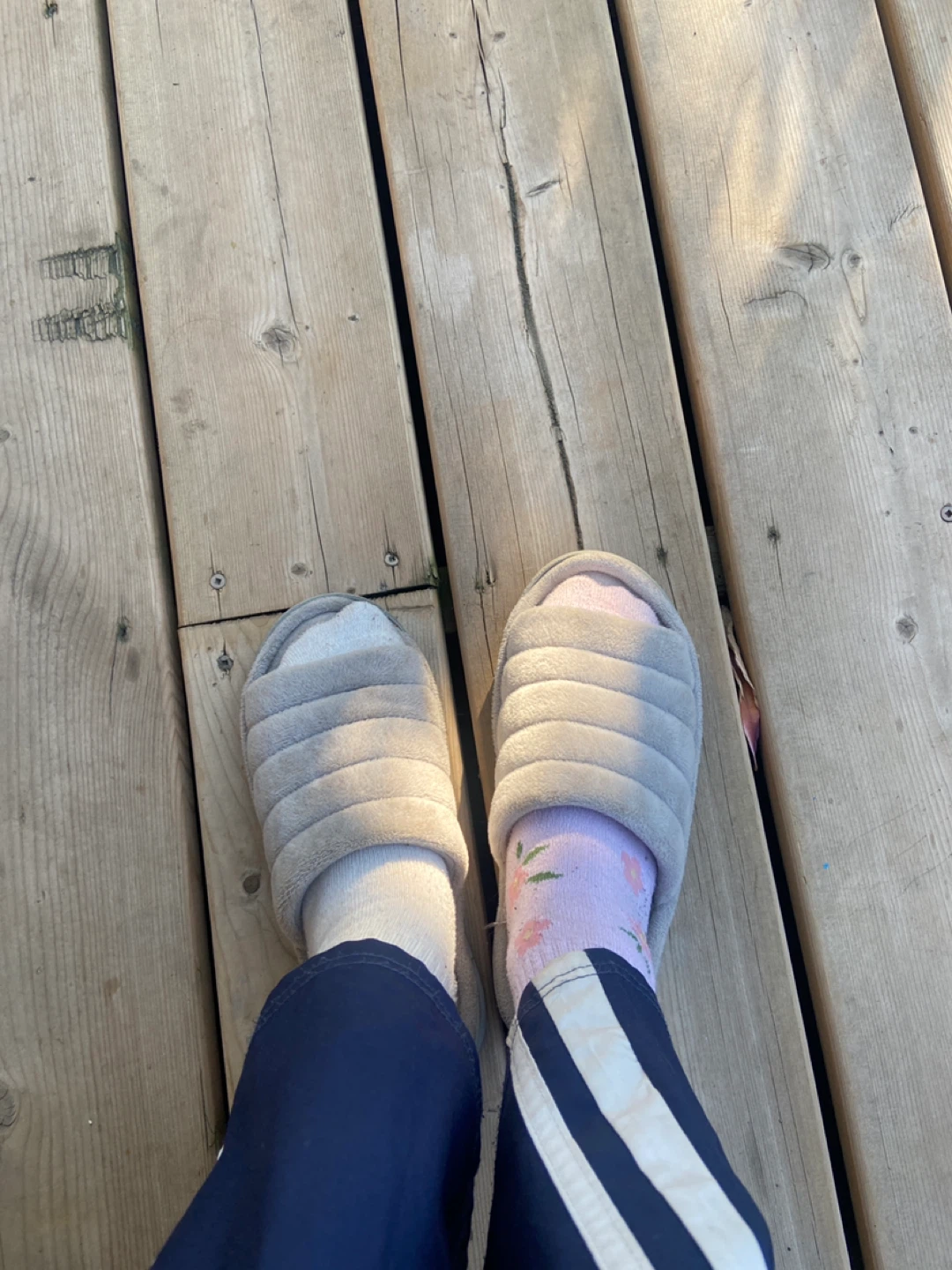 Grey Plush Slippers (Dearfoams) - photo 2