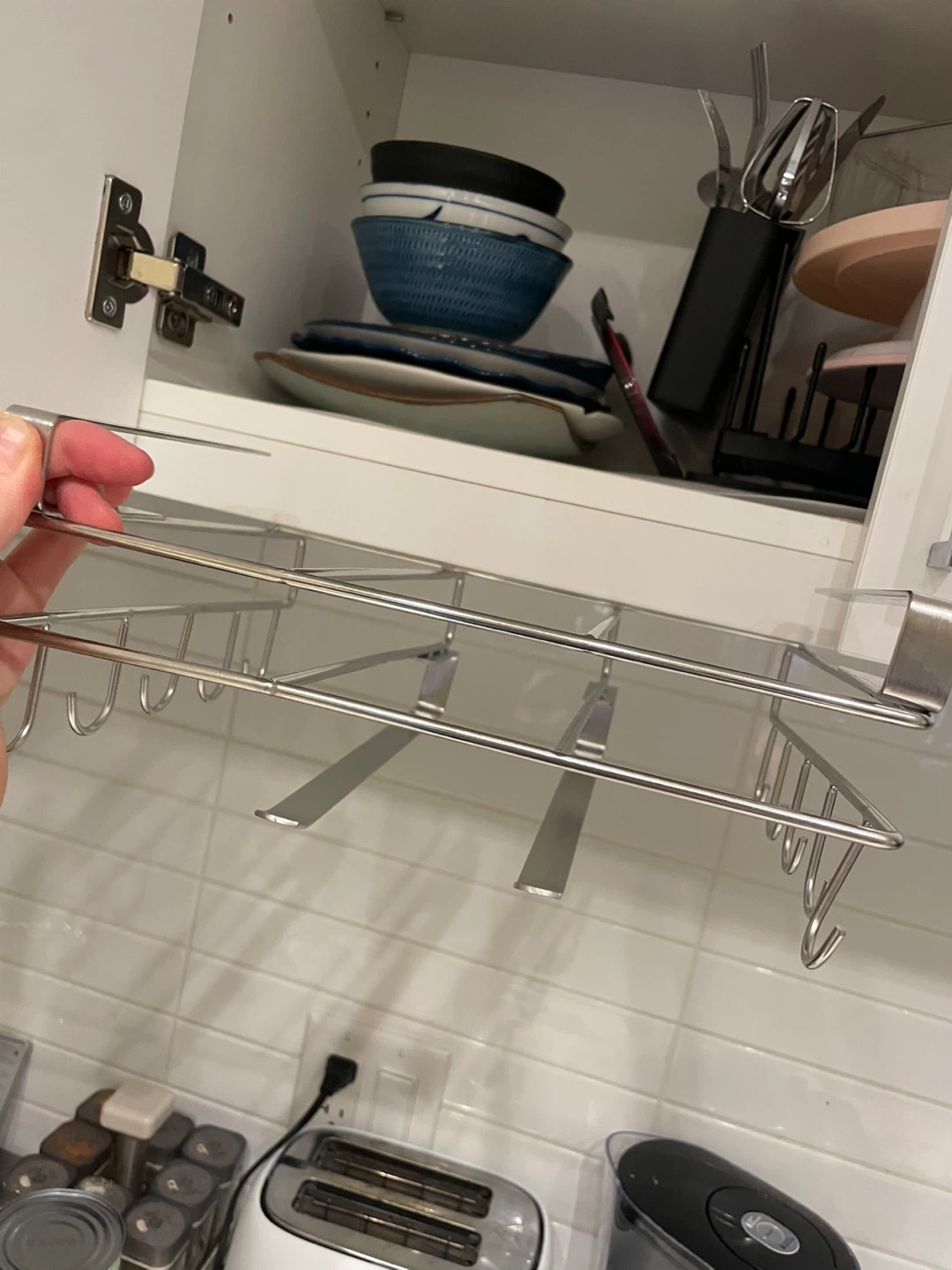 Over-the-Door Cabinet Organizer Rack - photo 2