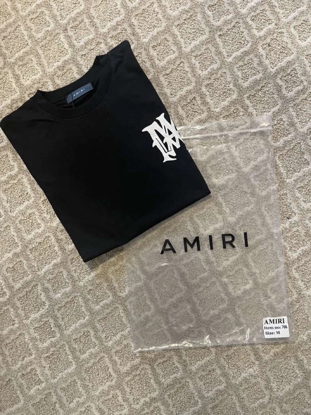 AMIRI Black "LA M" Hollywood T-Shirt Size M