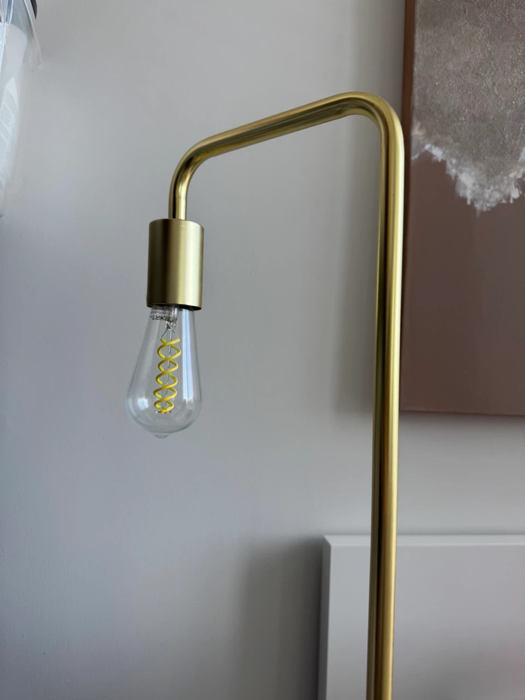 Modern gold floor lamp - photo 2