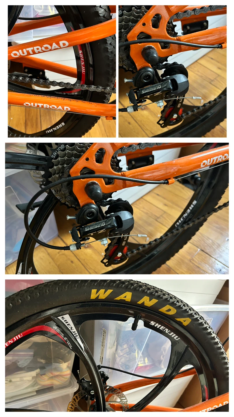 OUTROAD R-100 Folding Mountain Bike - Orange, 26" Wheel - photo 2
