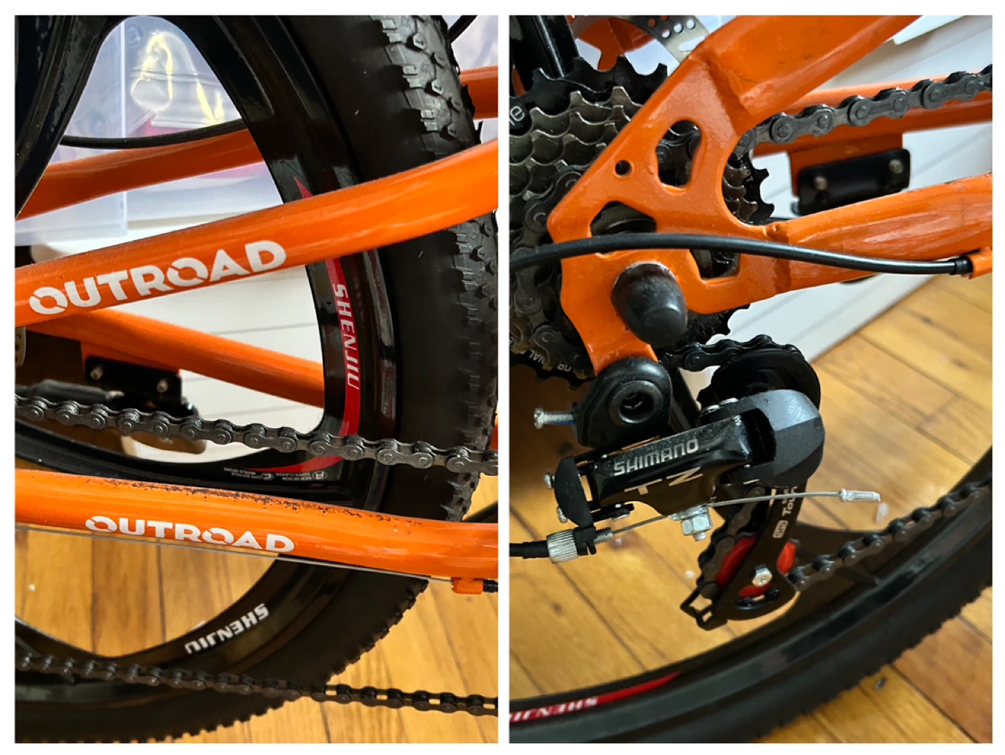 OUTROAD R-100 Folding Mountain Bike - Orange, 26" Wheel - photo 4