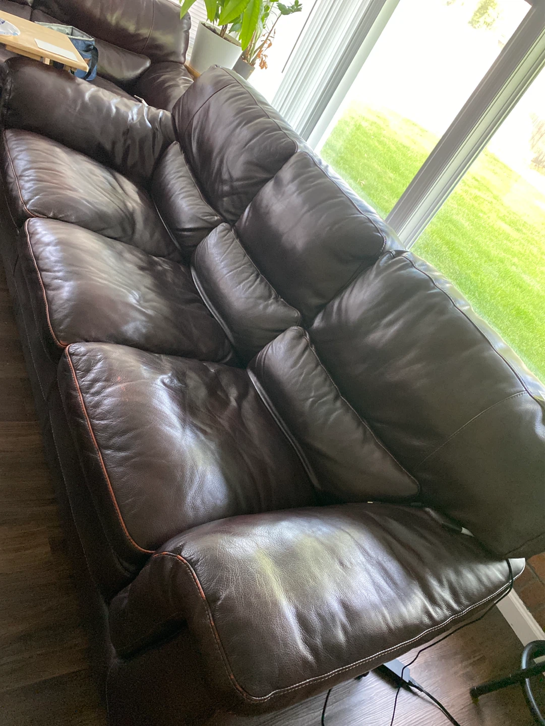 Brown Leather Sectional Sofa