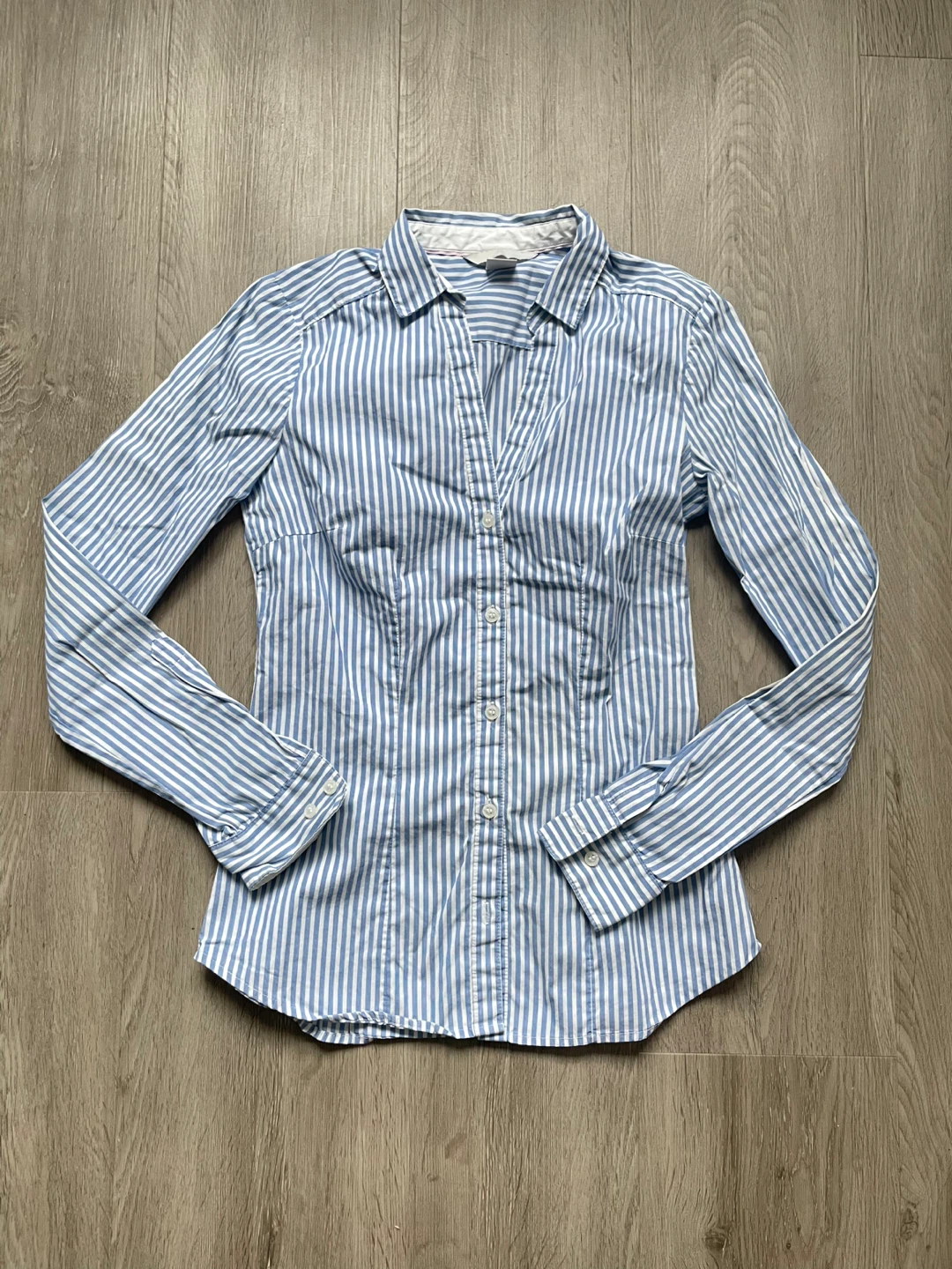 H&M Striped Button-Up Shirt Size 2