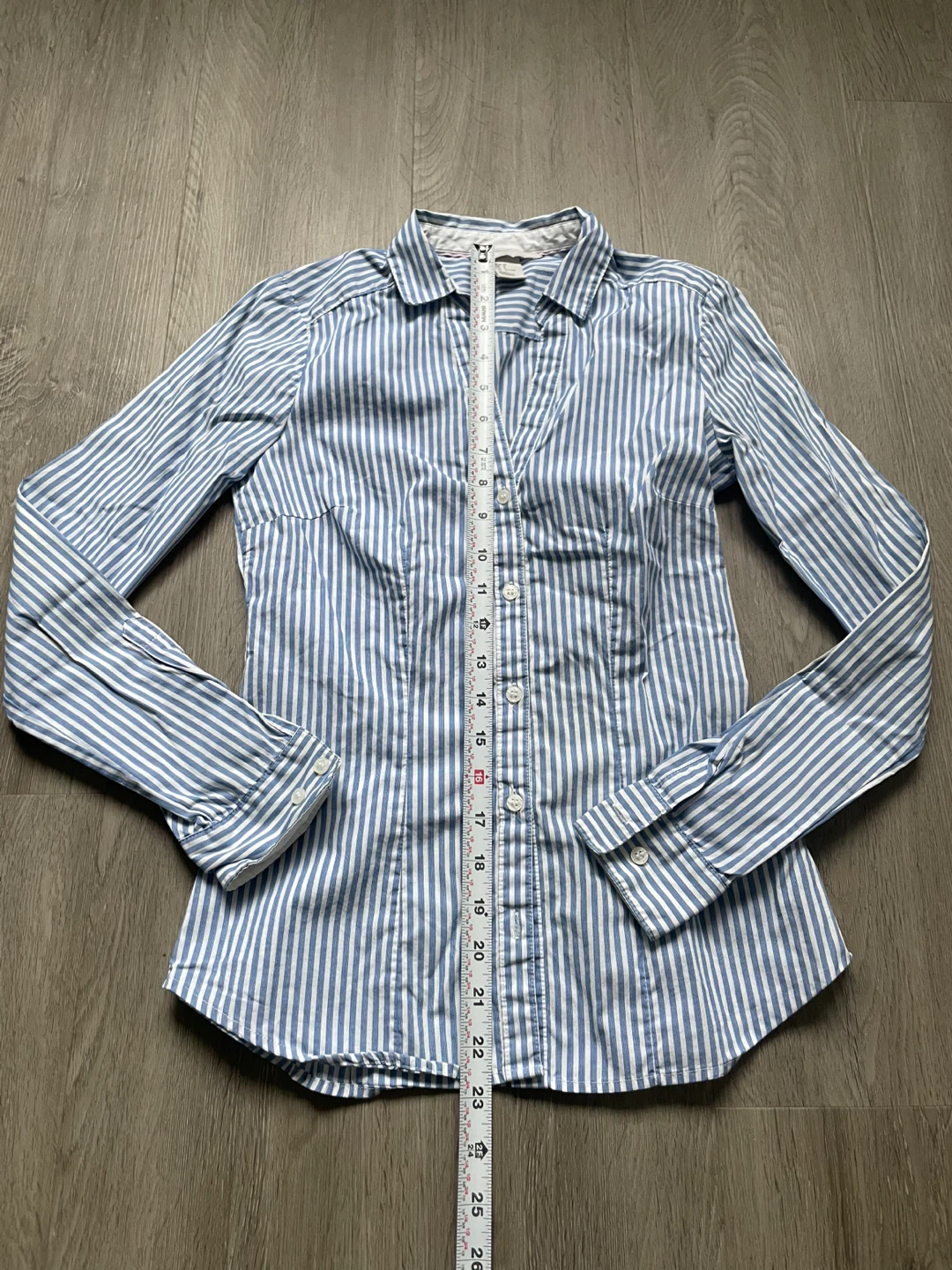 H&M Striped Button-Up Shirt Size 2 - photo 3