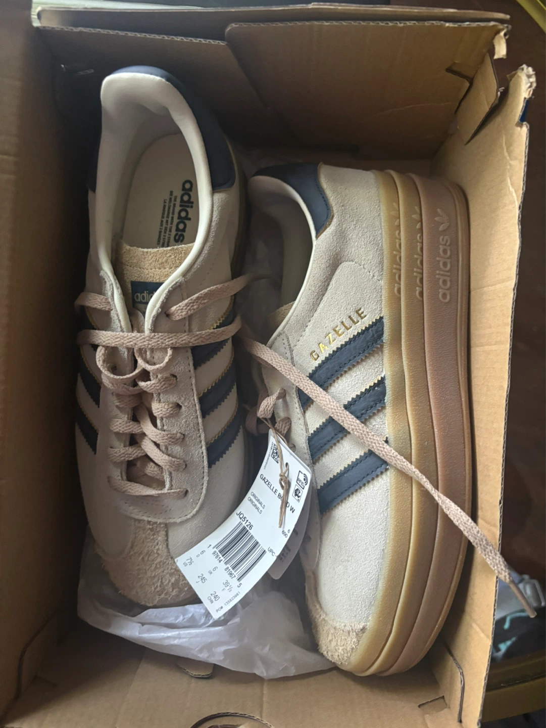 Adidas Gazelle Bold W Sneakers Size 7.5