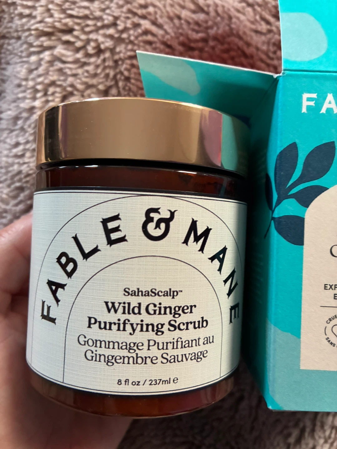 Fable & Mane SahaScalp Wild Ginger Purifying Scrub 8 fl oz - photo 2