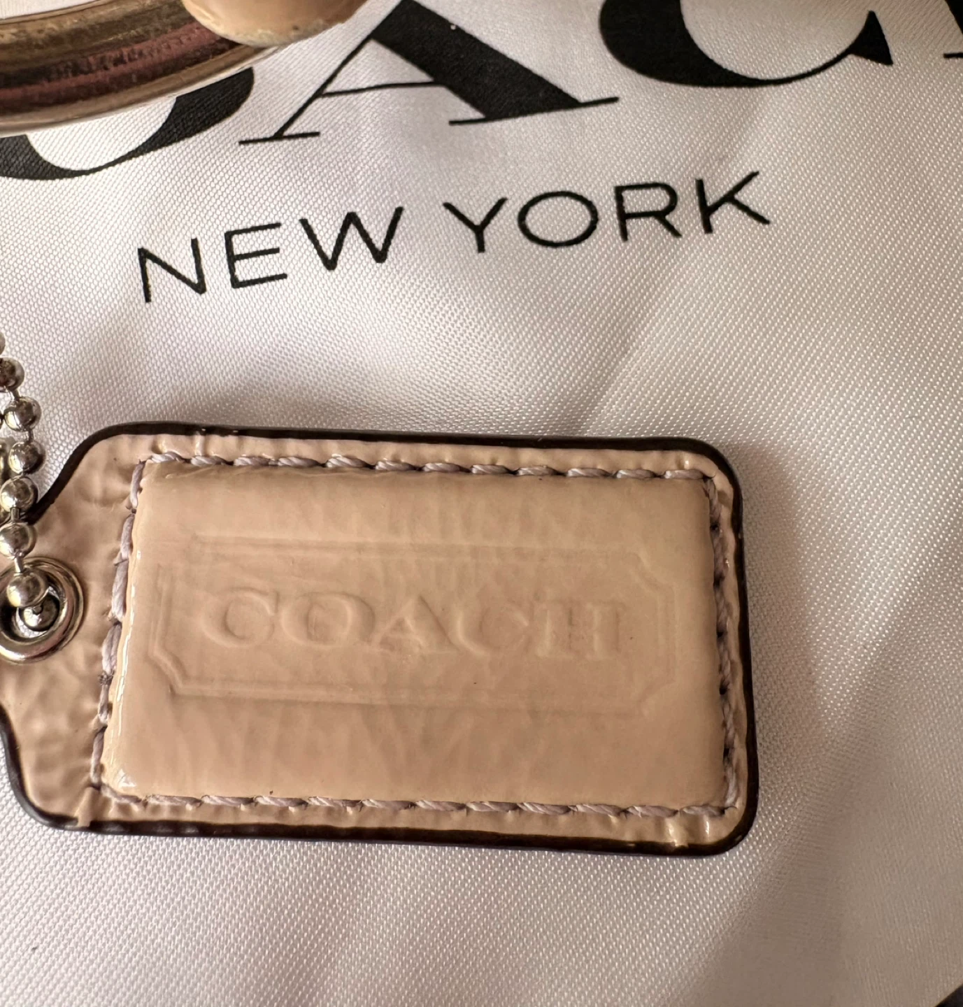 Coach Beige Leather Handbag with Matching Wallet asking $50 - photo 3