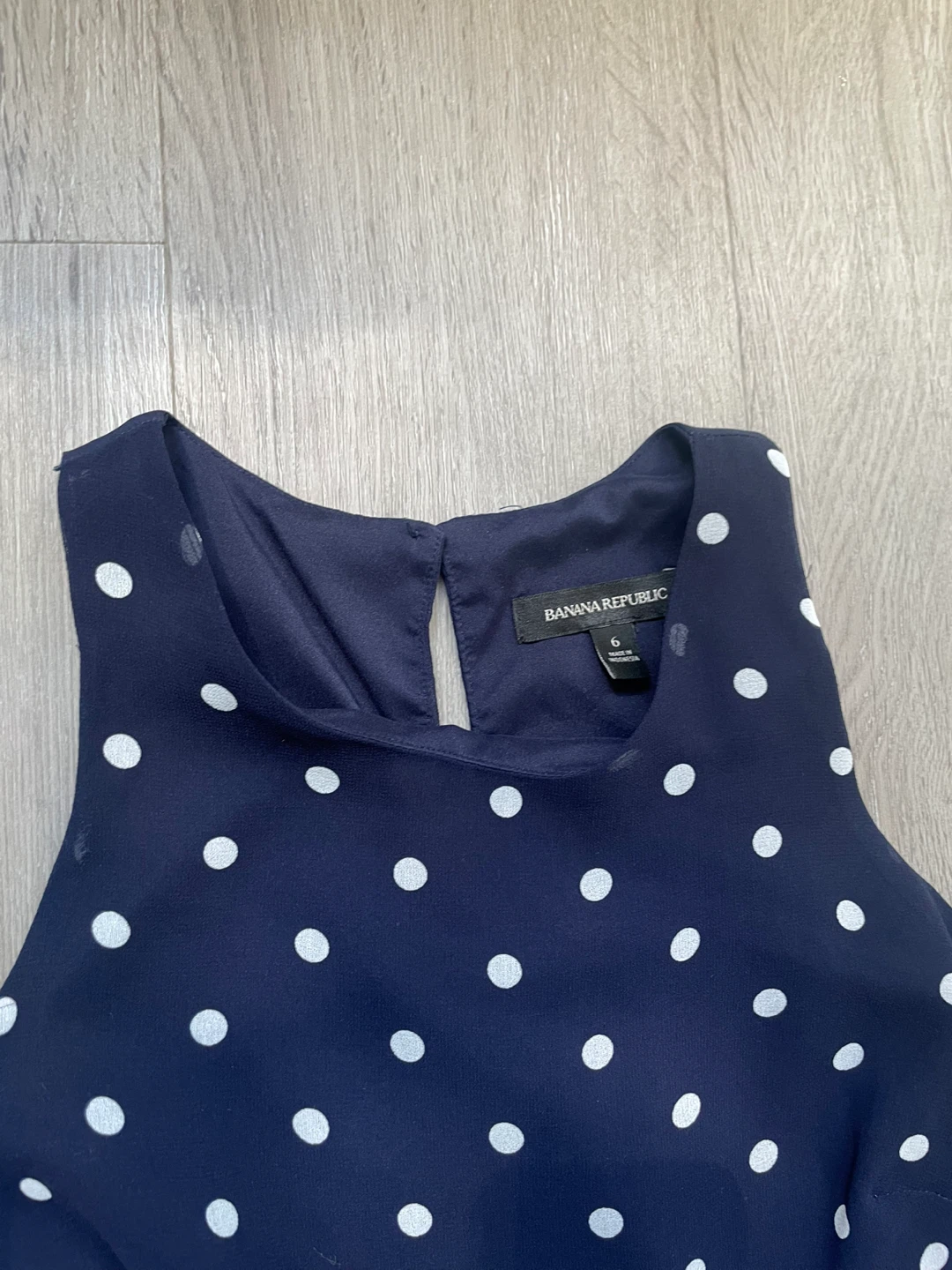 Banana Republic Navy Polka Dot Dress - Size 6 - photo 2