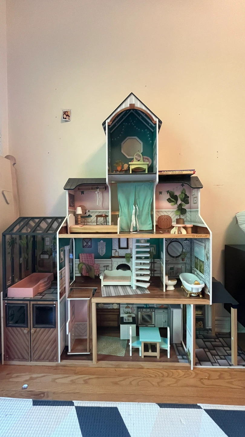 KidKraft Dollhouse with Wooden Furniture and Barbie Camper RV - photo 2