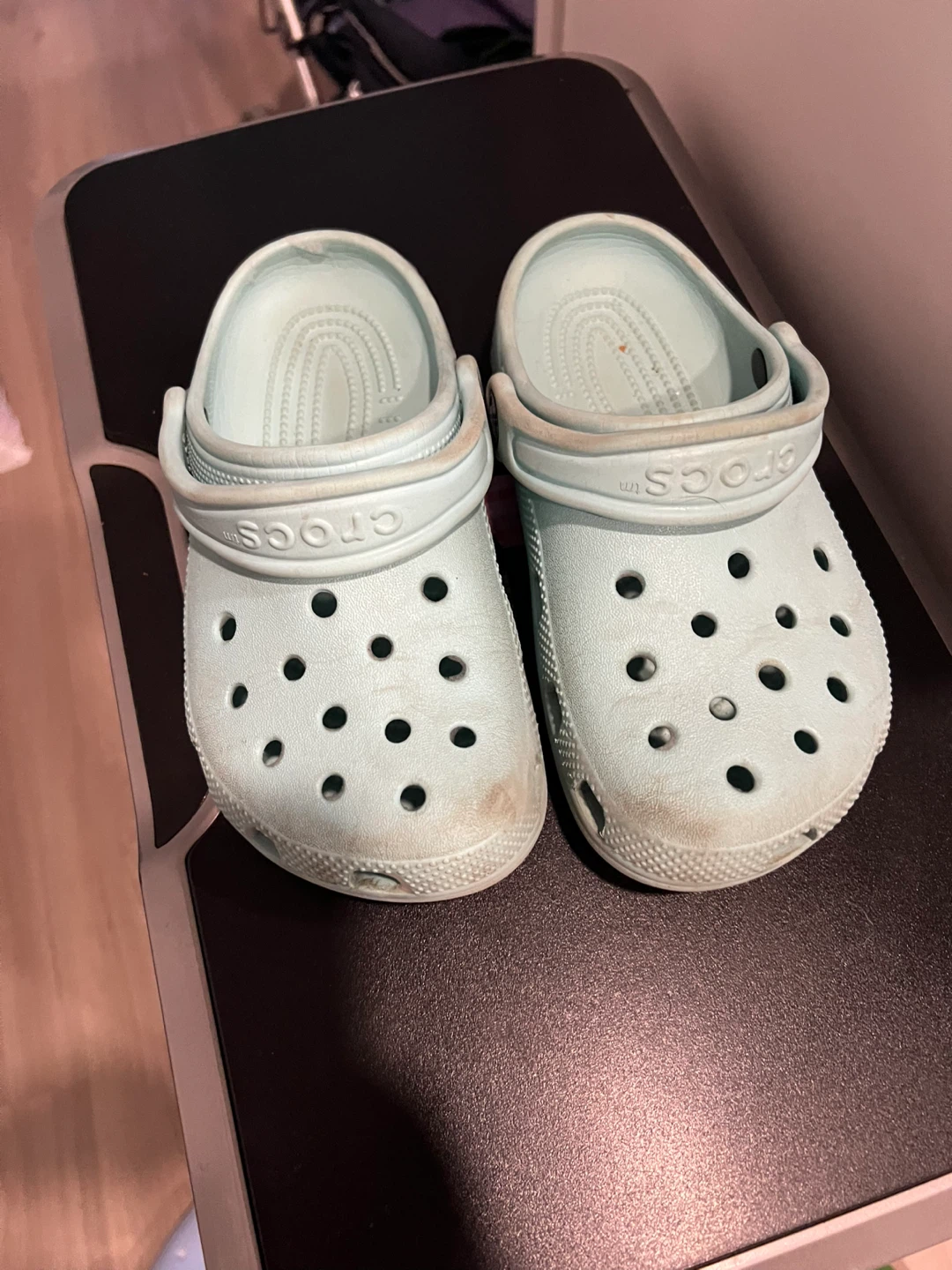 Crocs Clog Shoes Size J1 Pale Blue - photo 2
