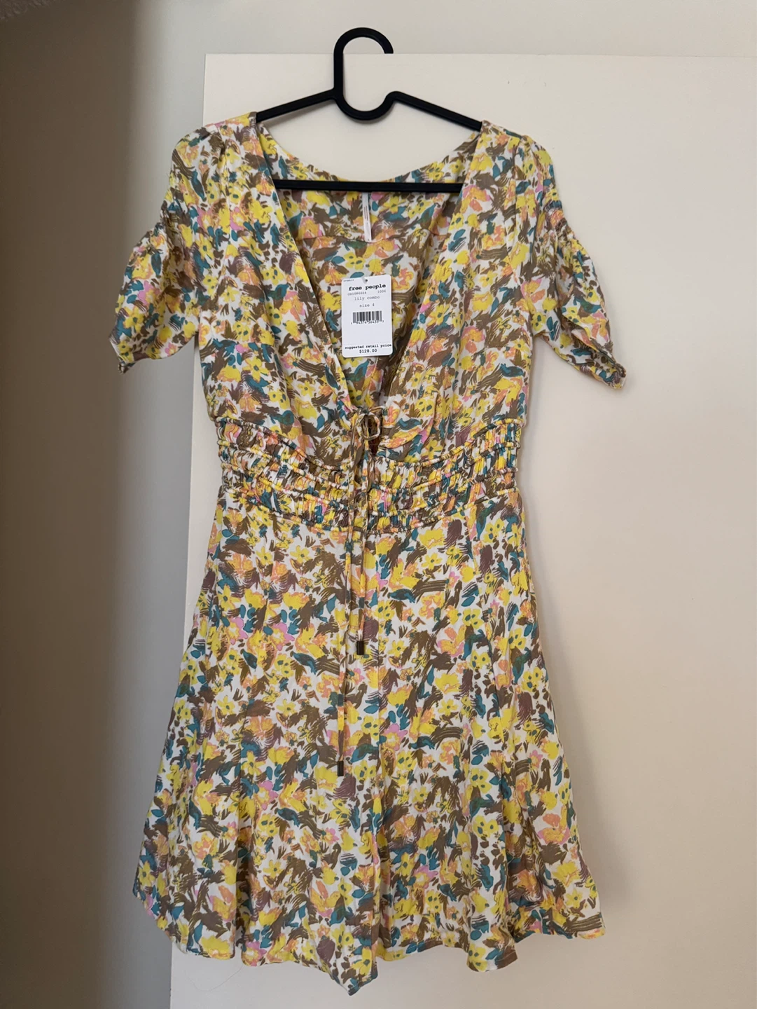 Free People Yellow Floral Mini Dress - photo 2