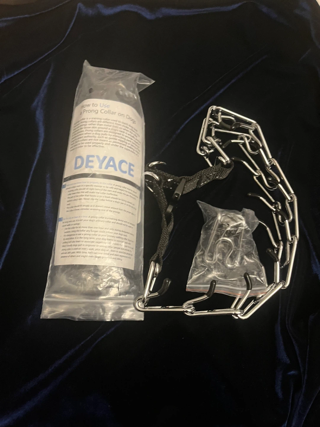DEYACE Tactical Prong Collar for Dogs