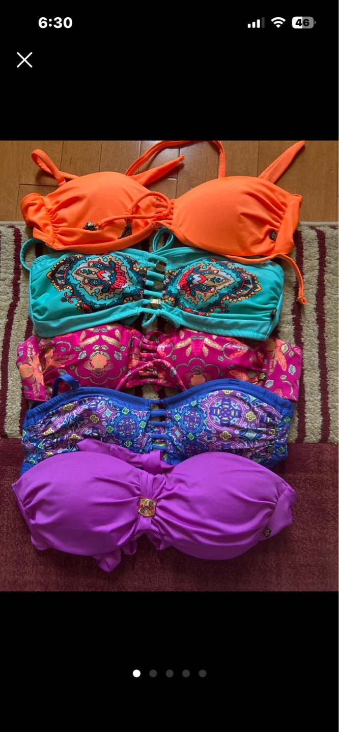 5 La Vie en Rose Aqua Bikini Tops