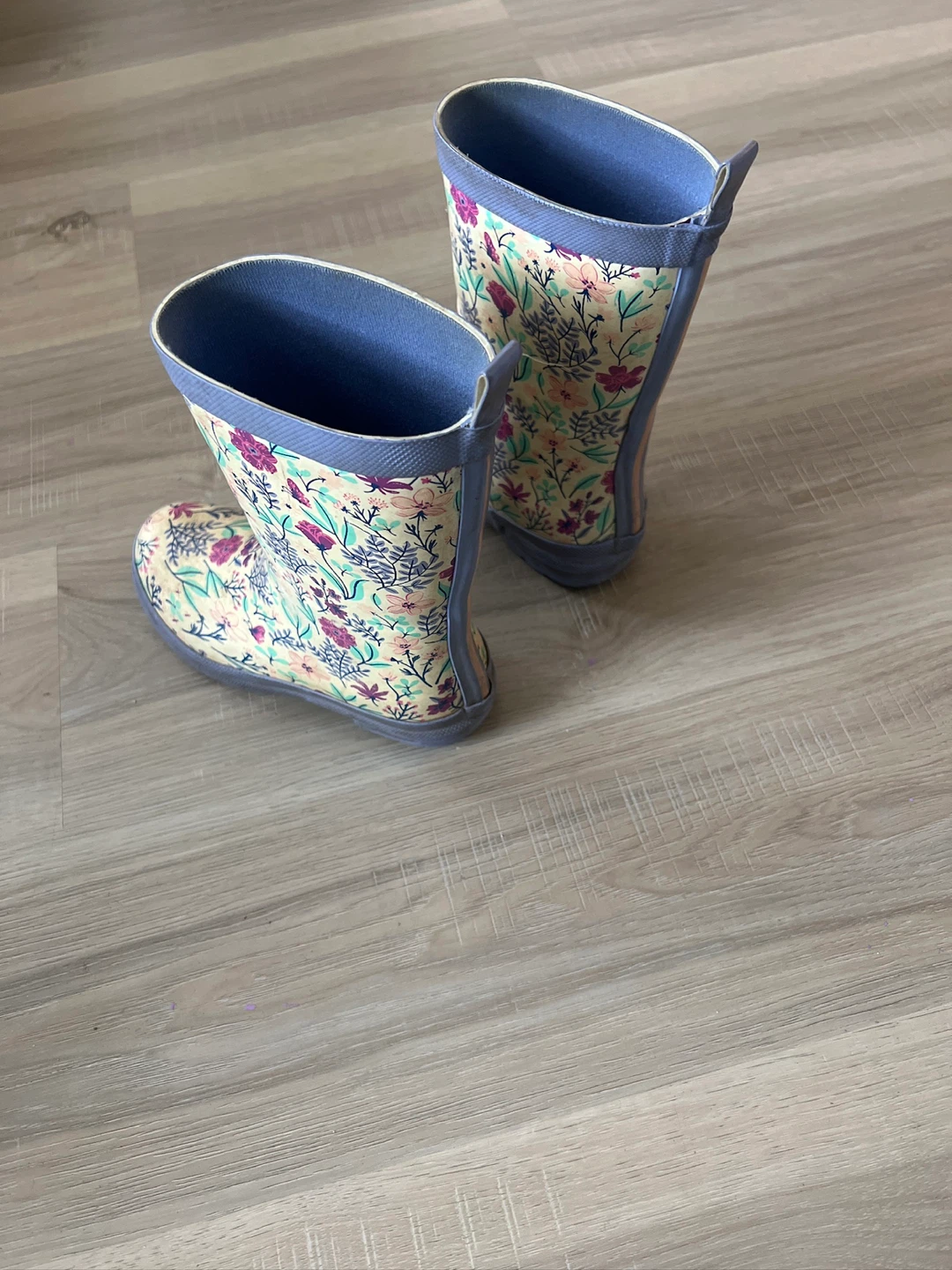Hatley Girls' Floral Rubber Rain Boots Size 13 - photo 4