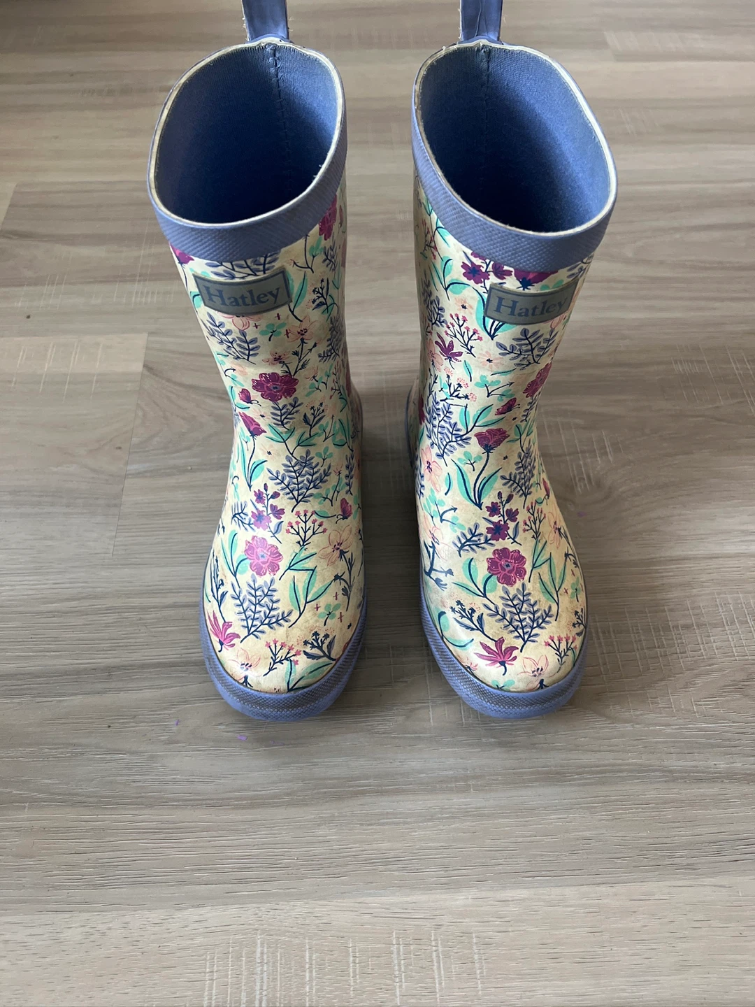 Hatley Girls' Floral Rubber Rain Boots Size 13 - photo 3