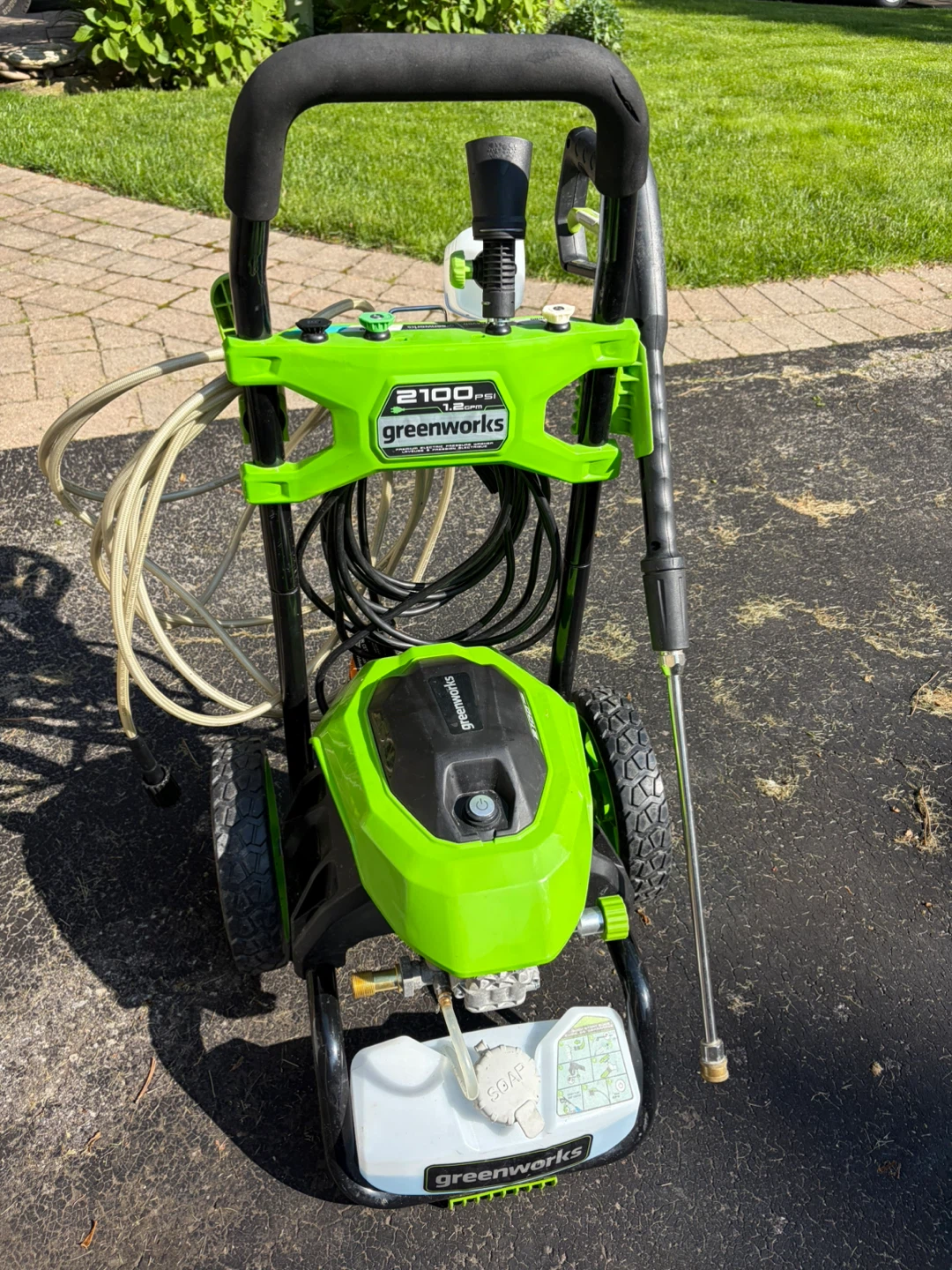 Greenworks 2100 PSI Pressure Washer – Fully Working
