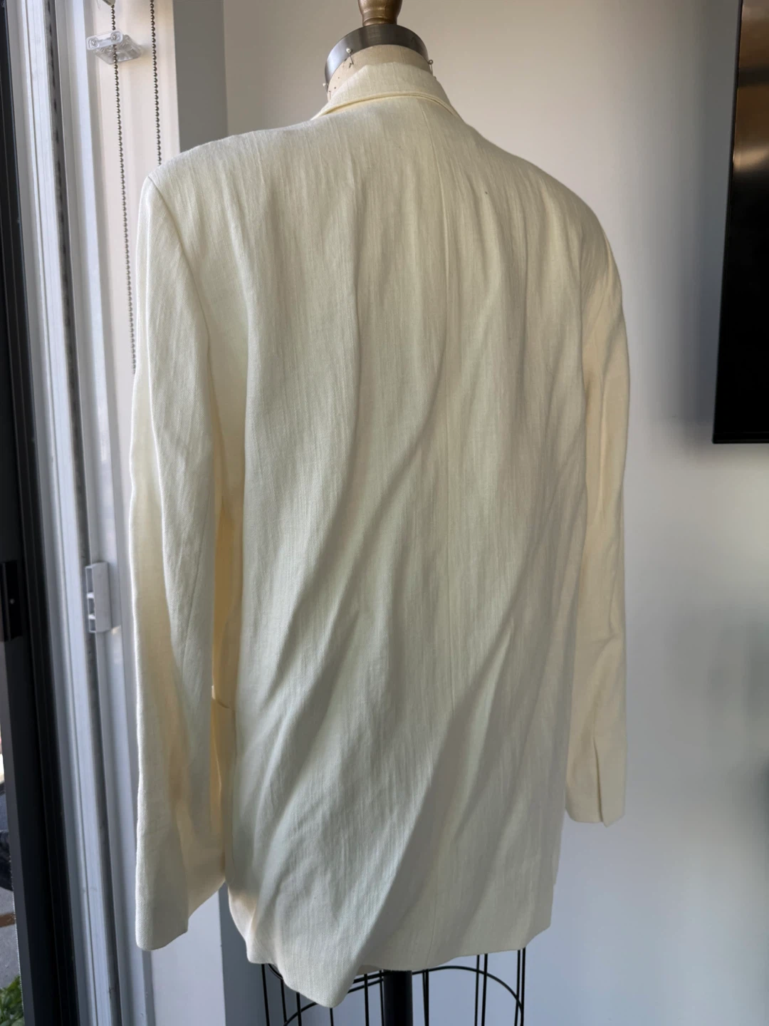 Women's Zara Cream Linen Blazer - photo 2