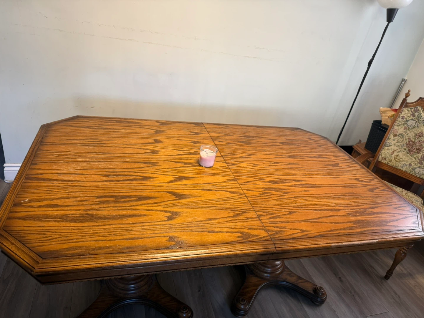 Wooden Dining Table with Pedestal Base - photo 3