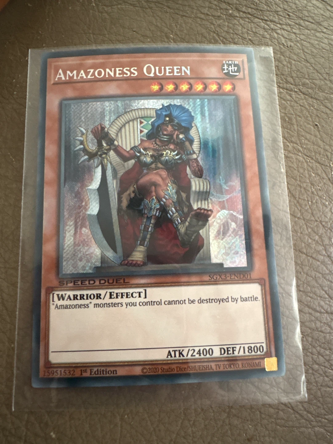 Yu-Gi-Oh! TCG "Amazoness Queen" Card SGX3-END01
