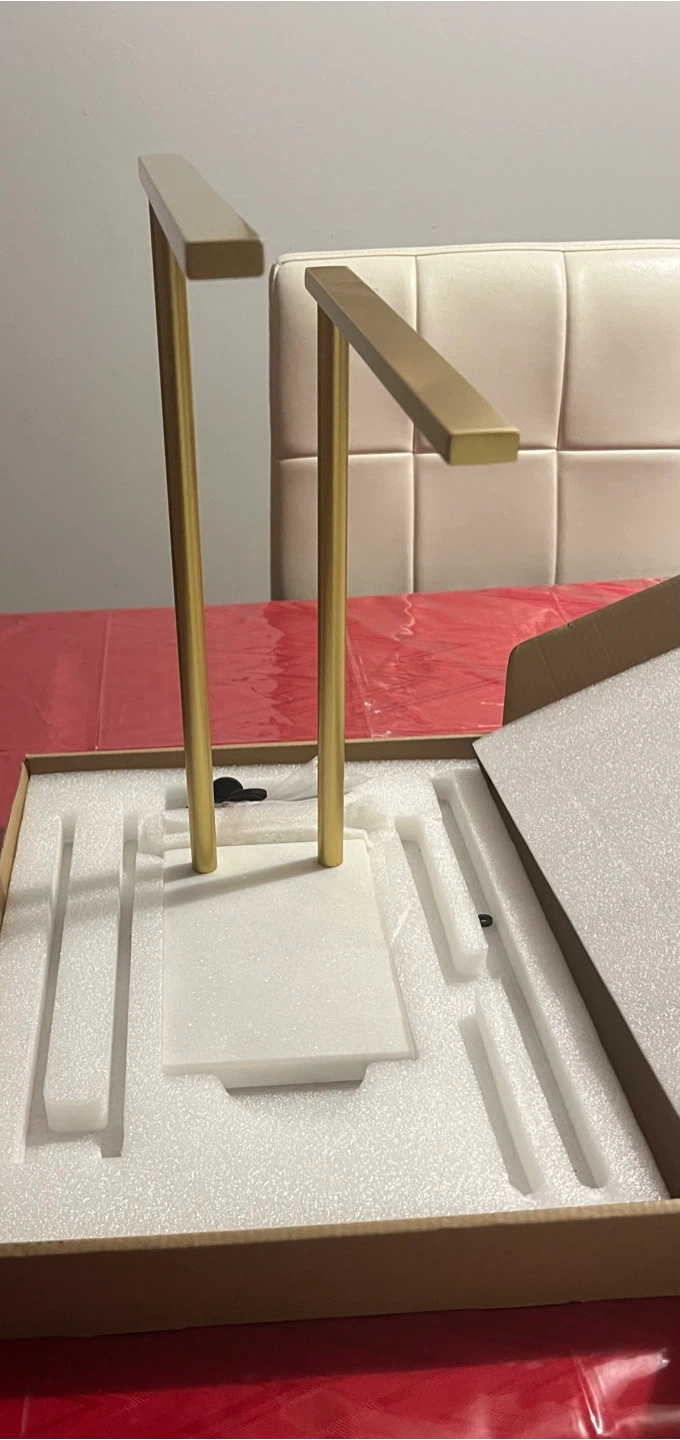 Gold Bathroom Countertop Towel Holder - photo 4