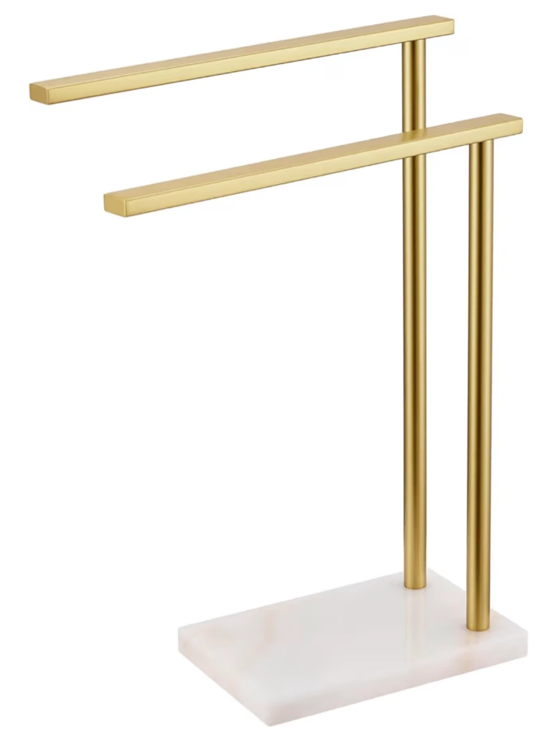 Gold Bathroom Countertop Towel Holder