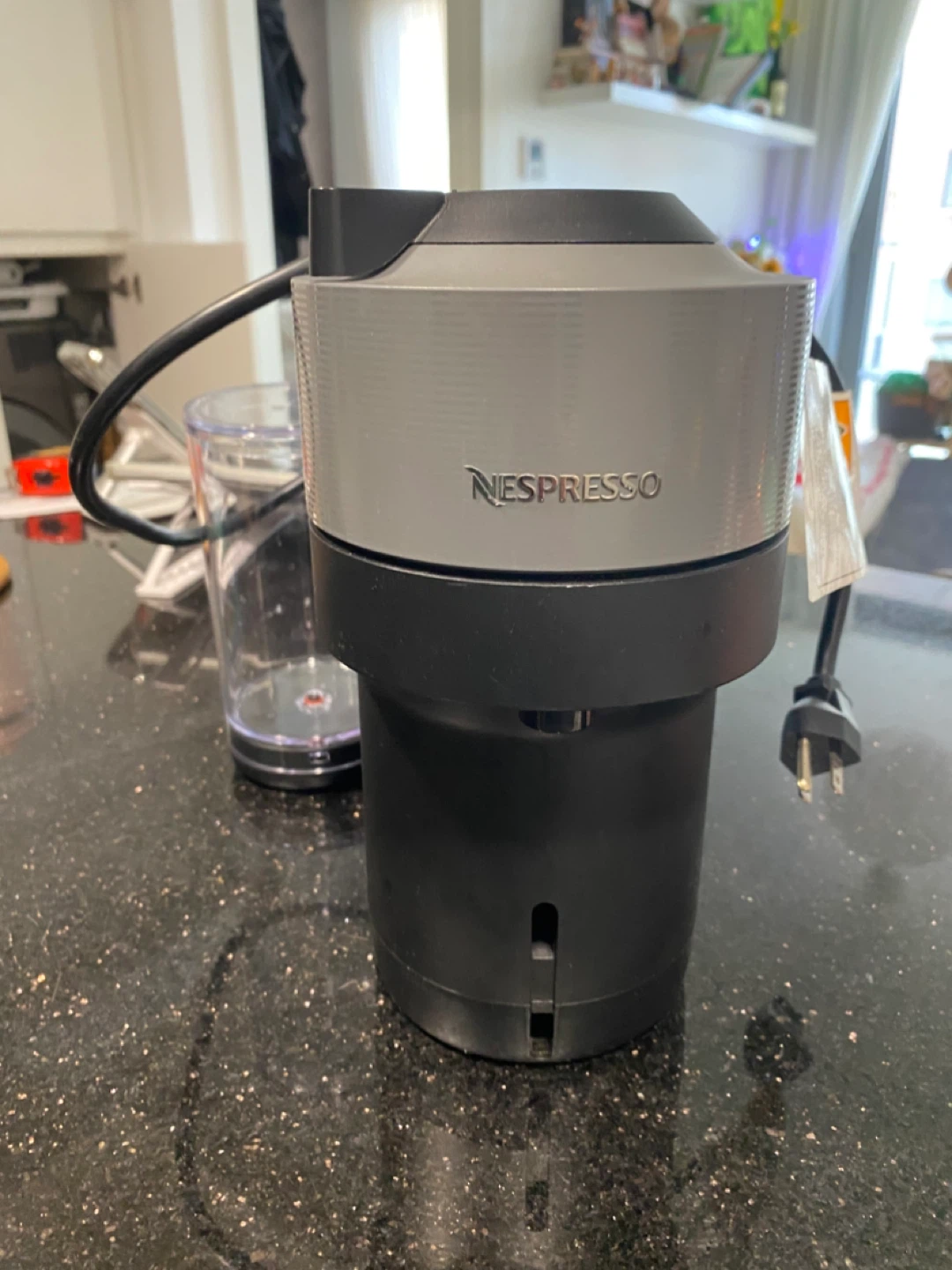 Grey Nespresso Coffee Machine