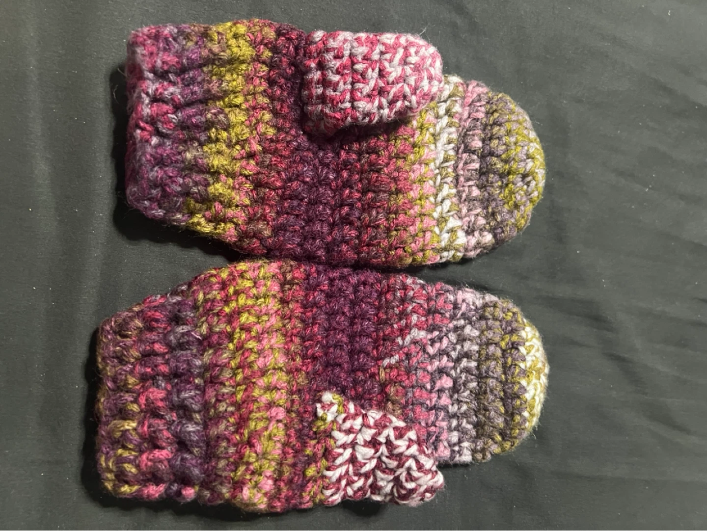 Hand-knitted adult Mittens