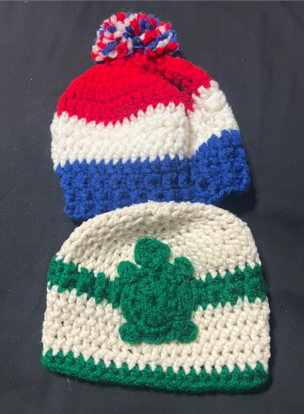 Hand-Crocheted Beanies for infants