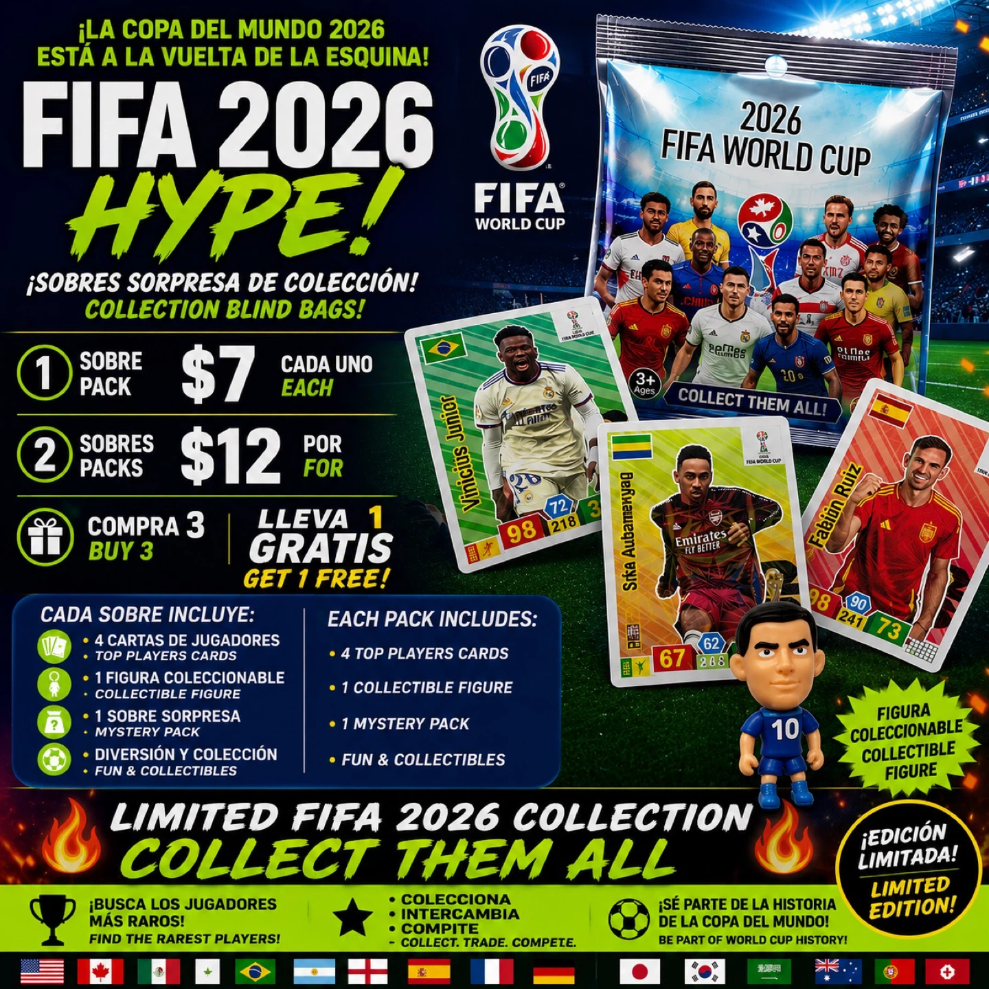 2026 FIFA World Cup Collection Blind Bags & Squishy Keychains