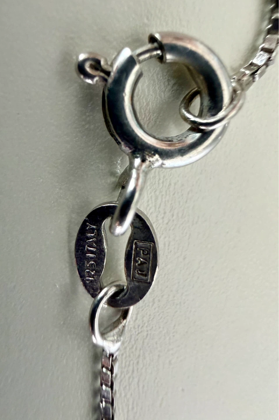 Sterling Silver "T" Initial Pendant Necklace with CZ Stones - photo 4