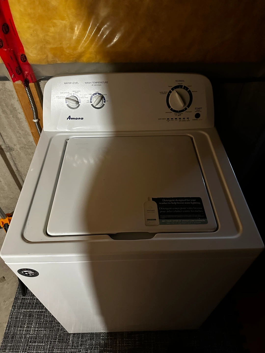 Amana Top Load Washing Machine