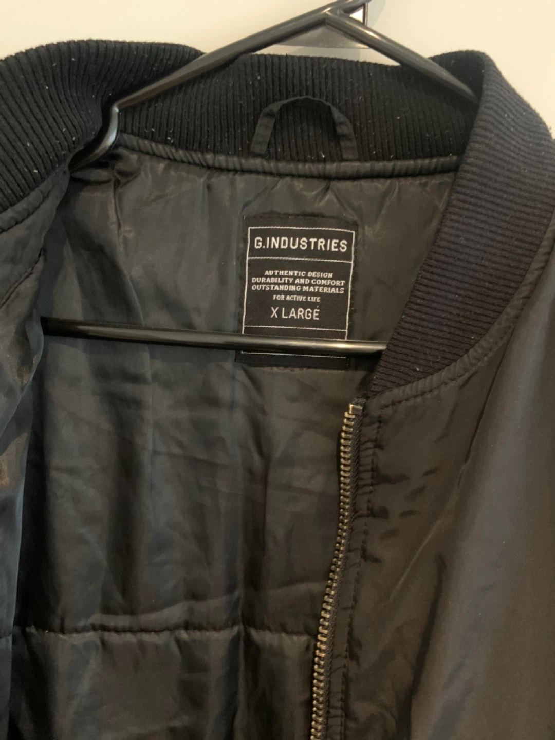 G. INDUSTRIES Black Bomber Jacket - XL - photo 3