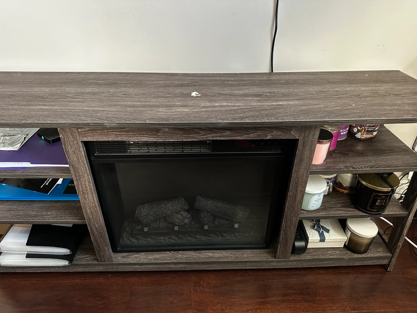 Electric Fireplace Entertainment Stand