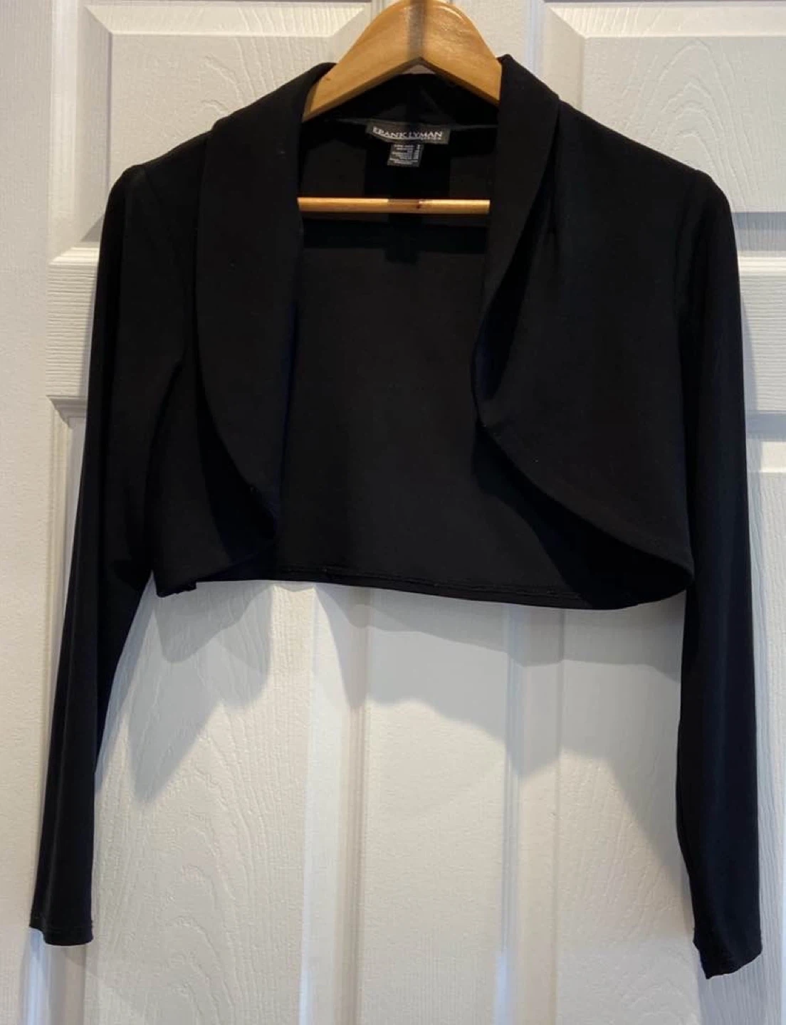 Frank Lyman Black Bolero Jacket Sz 8 - photo 2