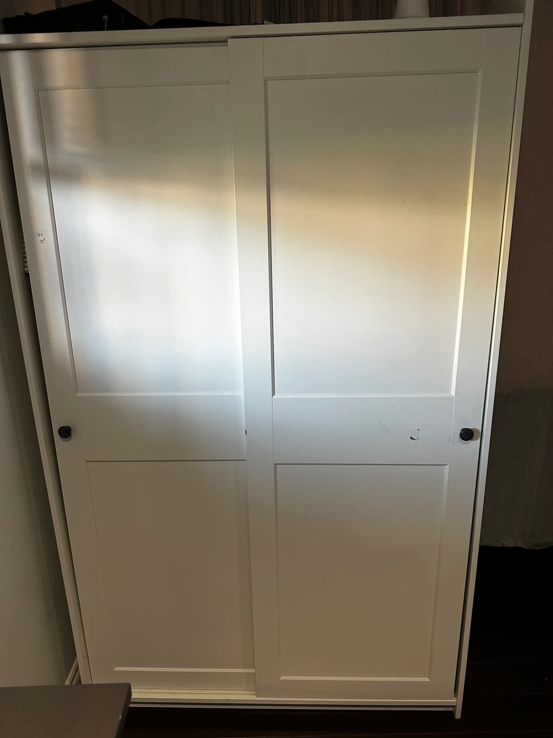 IKEA White Two-Door Wardrobe