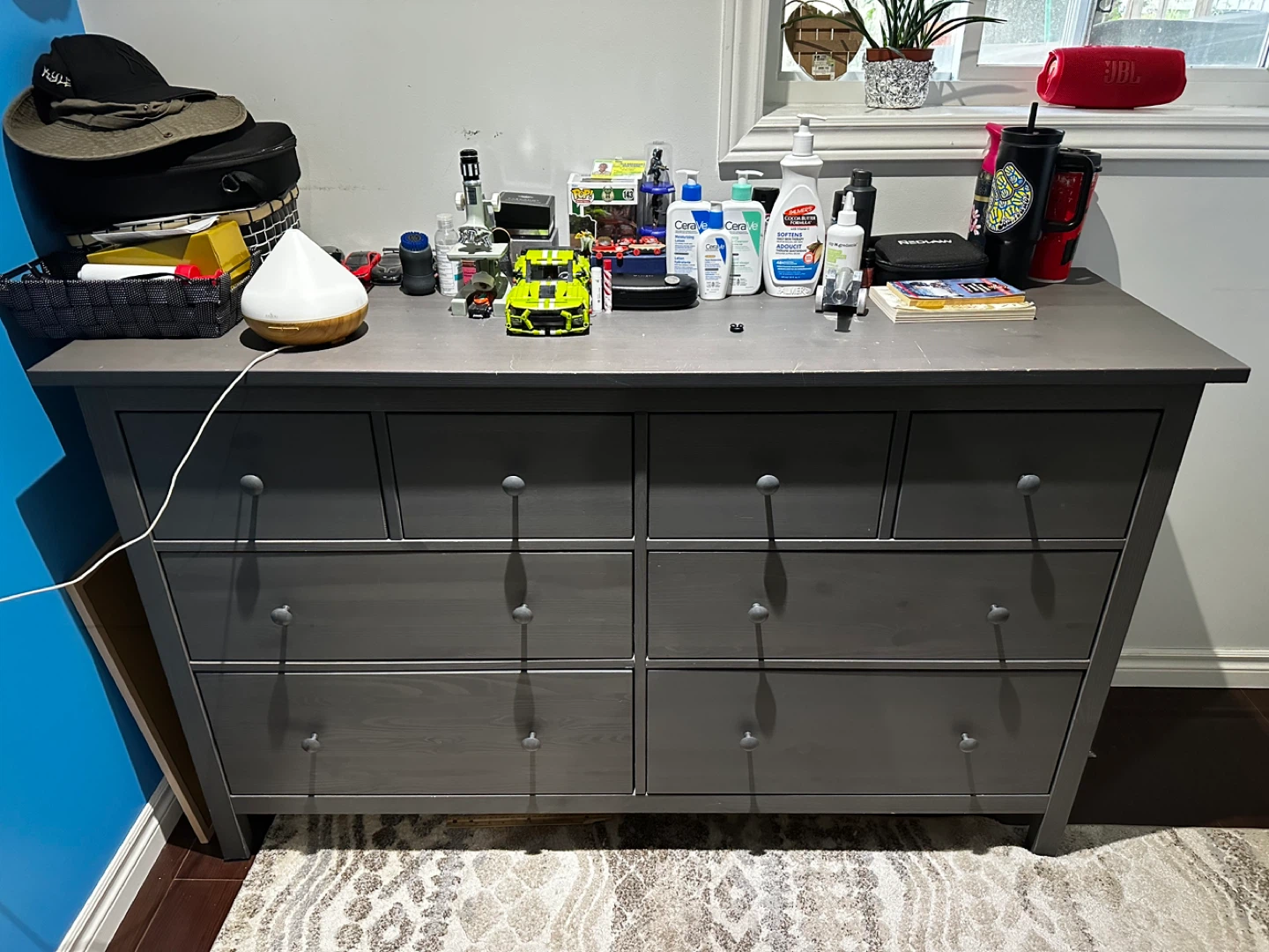 IKEA Grey 8 Drawer Dresser