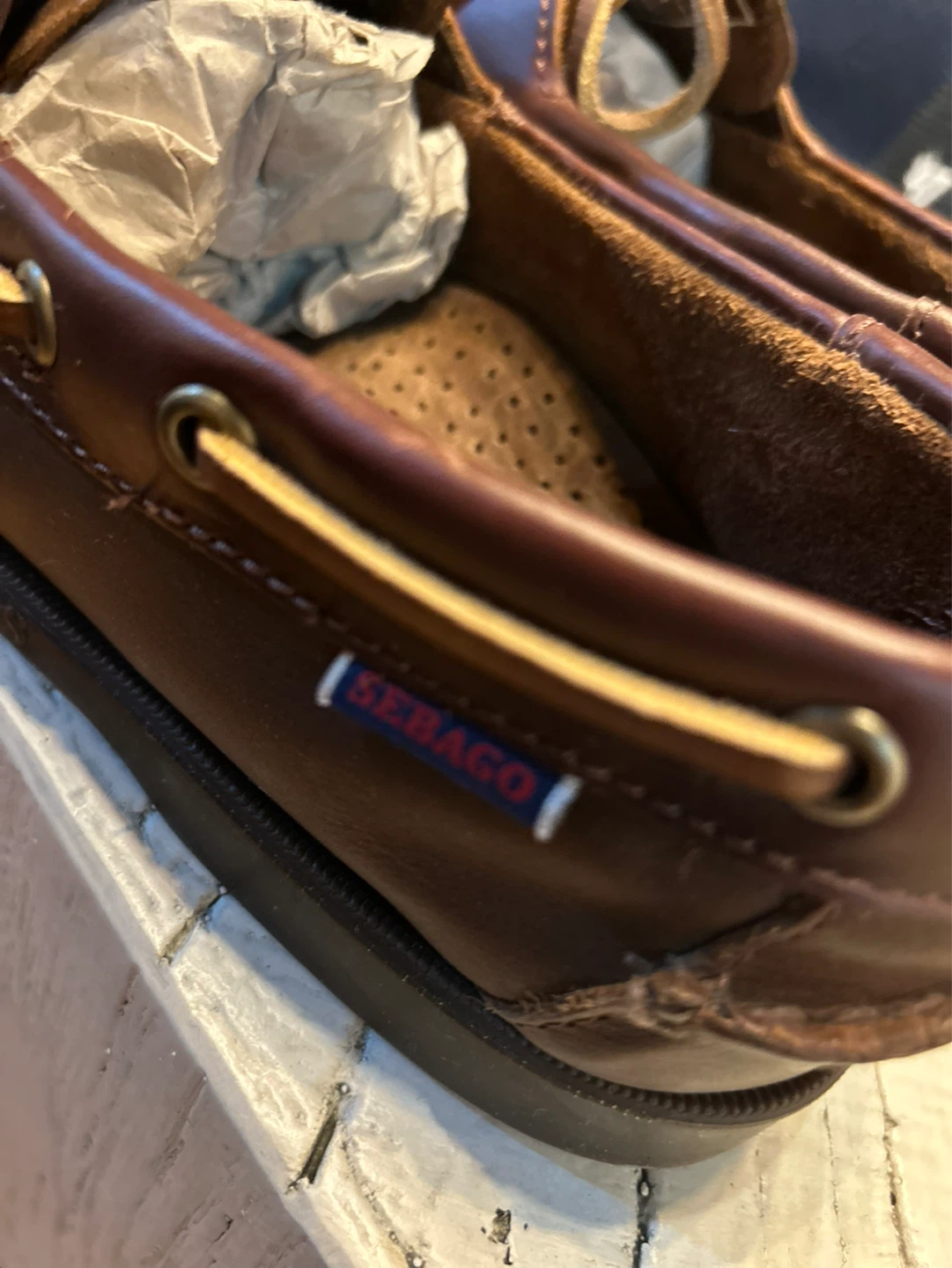 Sebago Brown Leather Boat Shoes - photo 3