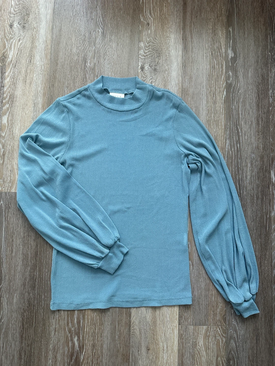Vila Clothes Blue sparkle Long Sleeve Top XS